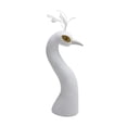 thumbnail image 5 of yotijay Peacock Mannequin Head Floral Arrangement Decor Home Decor for Bridal Shower White, 5 of 9