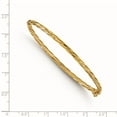 thumbnail image 3 of 14k Yellow Gold Bracelet Bangle 3 mm 7 in, 3 of 4