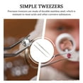 thumbnail image 4 of STRANDCHIC 2Pcs Multi-Purpose Stainless Steel Tweezers with Precision Round Tip for Home and Laboratory Use, 4 of 8