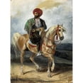 thumbnail image 2 of Eugène Delacroix 19x24 Gold Ornate Framed and Double Matted Museum Art Print Titled - The Turkish Rider (C. 1834), 2 of 4