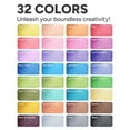 thumbnail image 2 of JusArt 32 Colors Glitter Markers, Glitter Paint Pens Sparkly and Shiny for DIY Card Making, Coloring, Scrapbooking,Wood, Stone, Fabric, Rock - 0.7mm Extra Fine Acrylic Paint Markers, 2 of 6