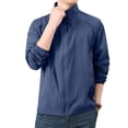 thumbnail image 2 of Garbnen Sun Jacket Men UPF 50+ Sun Protection Full Zip Long Sleeve Rash Guard Men Water Resistant Lightweight Going Out Fishing Shirt with Pockets, 2 of 9