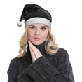 thumbnail image 5 of KLL Christmas Hats for Adults Plush Surreal Panda Warrior Print Santa Hat Xmas Fluffy Santa Claus Hat for Women Men, 5 of 6