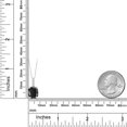 thumbnail image 5 of Gem Stone King 925 Sterling Silver Pendant with Chain Cushion Onyx Moissanite (2.79 Cttw), 5 of 5