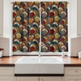 thumbnail image 2 of Ambesonne African Kitchen Curtains, Abstract Paisley Motifs, 55"x39", Multicolor, 2 of 3