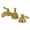 Brushed Brass, variant on Kingston Brass KS3960AL 8 in. Widespread Bathroom Faucet, Matte Black