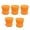 Yellow, variant on Neinkie 5Pcs Plastic Plant Flower Seedlings Nursery Pot/Pots Planter Colorful Flower Plant Container Seed Starting Pots with Pallet and Drainage Holes