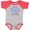 Baseball Heather and Red, variant on Inktastic Yeah I'd Rather Be with My Yaya in Pink Blue and Purple Boys or Girls Baby Bodysuit