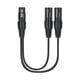 thumbnail image 3 of Cable Divisor XLR, De Sonido HIFI Máxima Conductividad Eléctrica Cable XLR Patch Y Reduce La Pérdida De Señal PVC Resistente A Interferencias De 3 Pines Para Estudio, 3 of 7