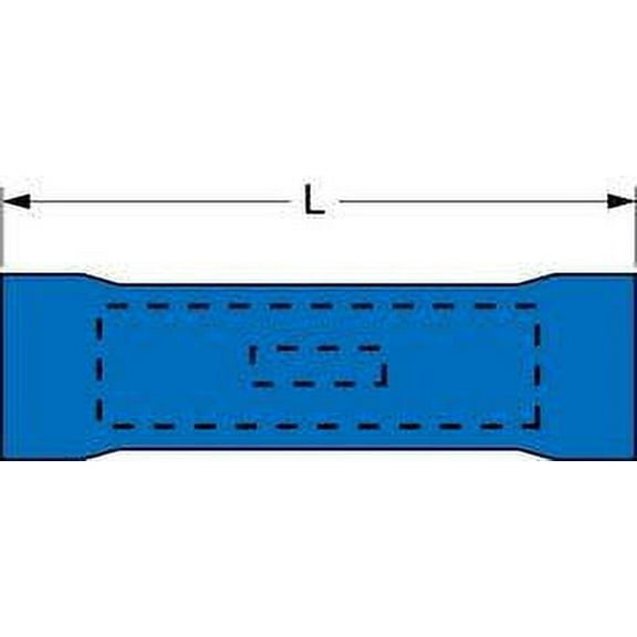 3M 6 AWG Vinyl Insulated Brazed Seam Butt Connector 25PK