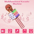 thumbnail image 5 of Syenll Kids Microphone, Wireless Microphone with LED Lights, Microphone Singing Toys Gifts for Kids and Adults, Gold, 5 of 9