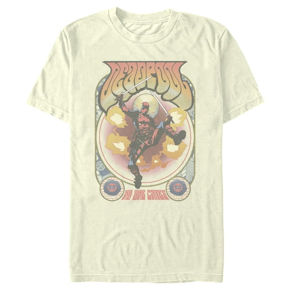Men's Marvel: Deadpool No One Cares Painting Graphic T-Shirt