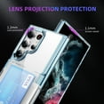 thumbnail image 3 of Decase Transparent Wallet Case for Samsung Galaxy S25 Ultra,Wallet Case with Card Holder Kickstand Card Holder Clear Hard+PC Soft TPU Hybrid Shockproof Cover for Galaxy S25 Ultra Phone Case,Blue, 3 of 7