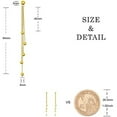 thumbnail image 3 of 1Pair Dangling Drop Earrings 925 Sterling Silver Long Chain Earrings Jewelry Gifts for Women Anniversary Birthday Christmas, 3 of 9