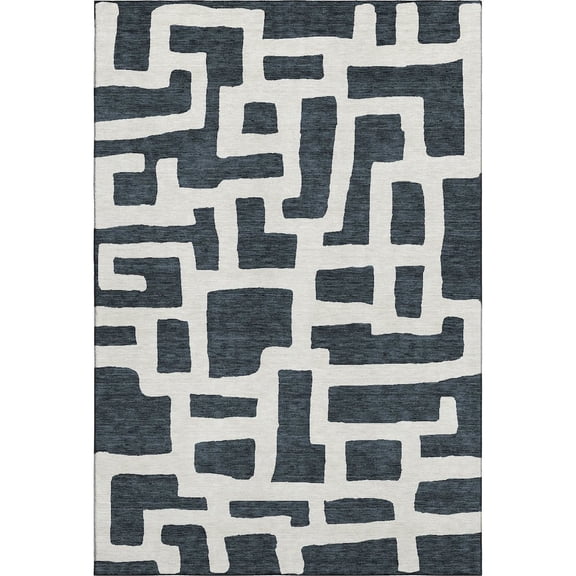 Dalyn Rugs Premium Machine Washable Mayfield AMF903 Black 10' x 14' Rug