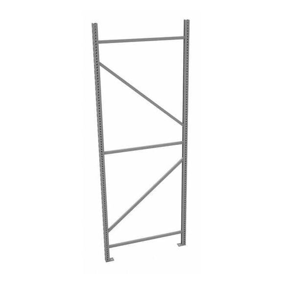 Tennsco Upright Frame, 36 in D, 1 3/4 in W, Gray BUF-3696