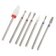 thumbnail image 3 of Cabezal De Pulido De Uñas, Brocas De Carburo De Tungsteno Para Uñas 7 Piezas Multifunción Ergonómicas Para Manicura, 3 of 7