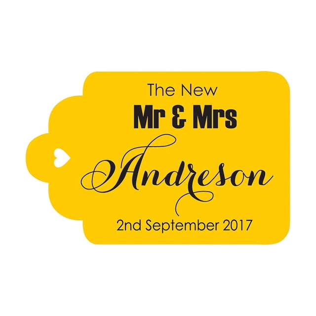 100 PCS Mr & Mrs Custom Made Hang Tags Personalized Wedding Favor Gift Paper Tags
