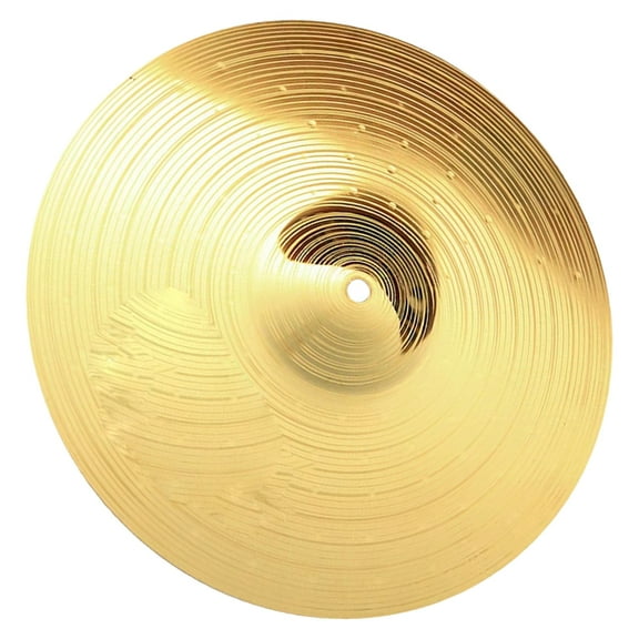 Homoyoyo Golden Low Volume Cymbals for Drum Set Lightweight Metal Jazz Drum Crash Cymbals with Clear Crisp Sound