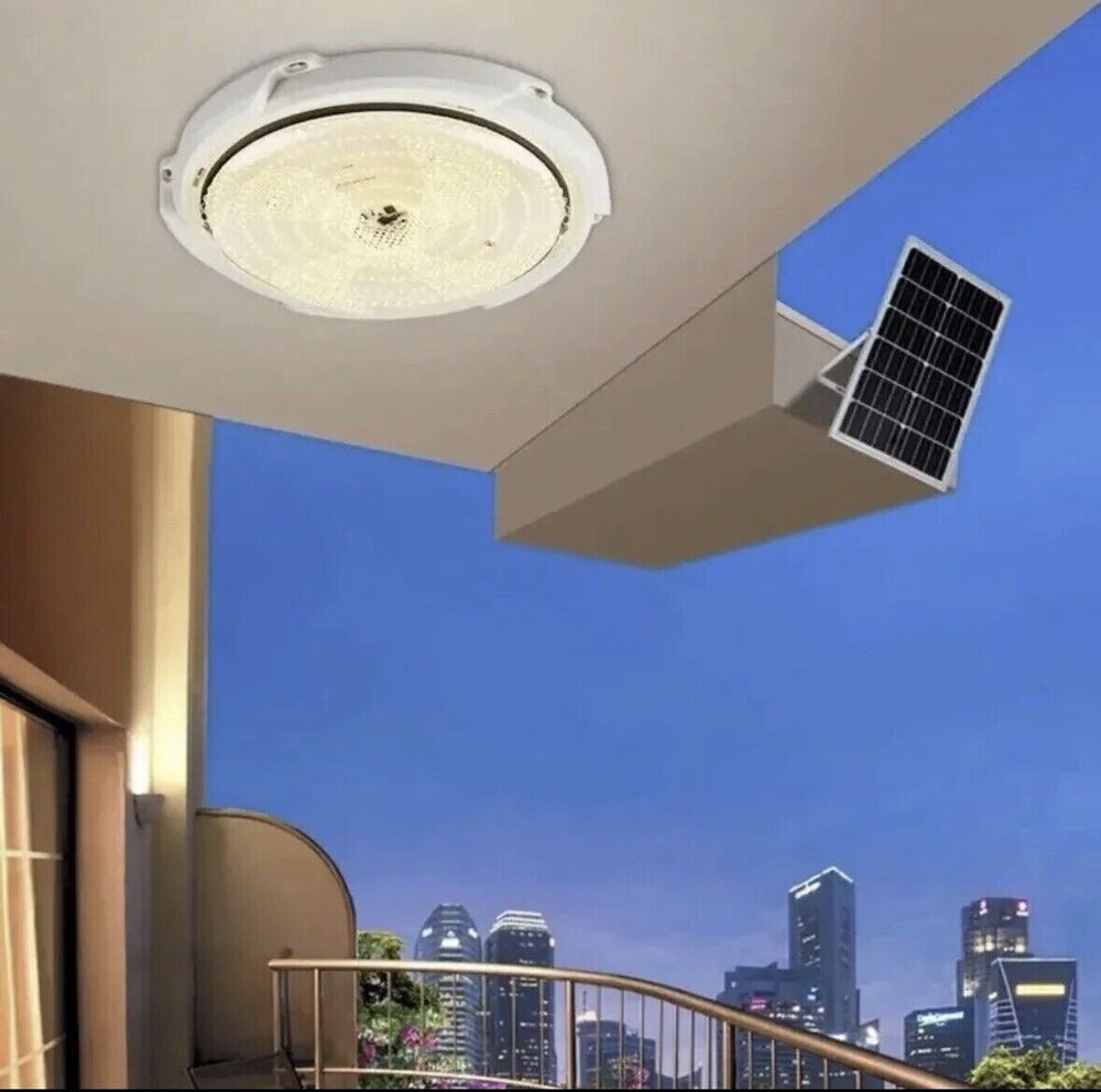 Solar Lamp with Remote Control, Interior and Exterior LED 100W High Power
