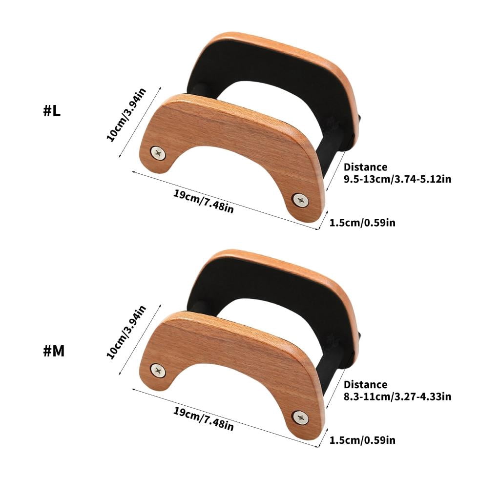 Giaone Space Saving Wooden Floor Guitar Stand With Nonslip Design Easy Assembly Acoustic Instrument Storage Rack