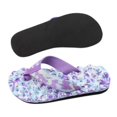 thumbnail image 2 of PEASKJP Women Flip Flops Womens Summer Sandals Summer Platform Flip Flop Thong Beach Light Wedge Sandal Slipper, Purple 40, 2 of 4