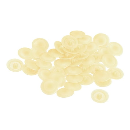 

Screw Cap Covers 40 Pack 12x3mm Plastic Screw Decoration Cover Light Beige