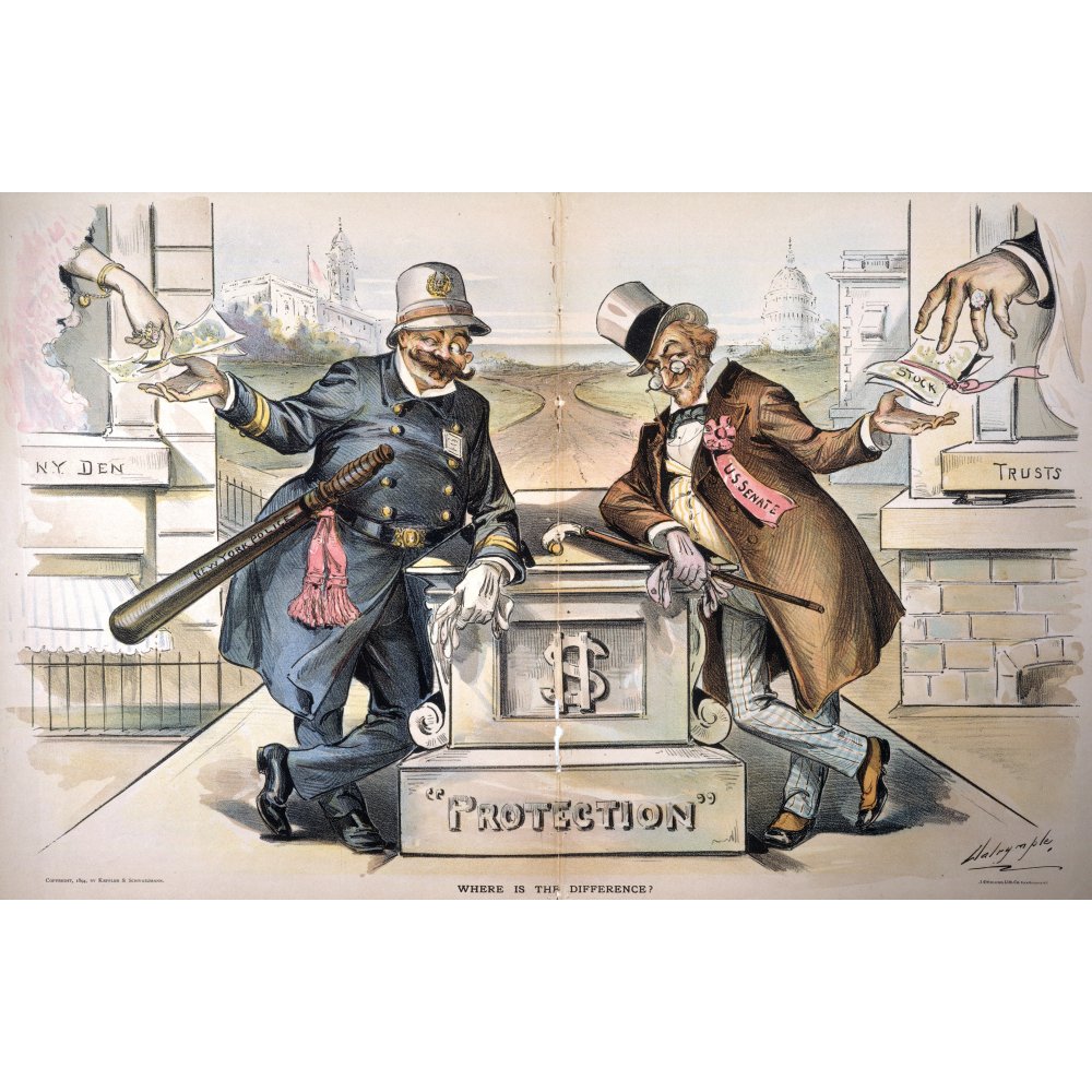 Political Corruption 1894Nan 1894 Cartoon By Louis Dalrymple Equating