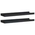 thumbnail image 1 of Juego de 2 estantes VidaXL con forma de repisa, color negro, para montar en la pared, 1 of 7