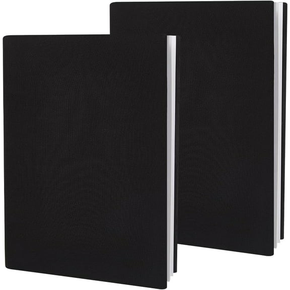 Elastic Fabric Book Covers Elastic Notebook Wraps Rectangle Black 230x355x1mm