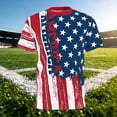 thumbnail image 2 of WEIWEN Mens 4th of July Graphic T-Shirts American Flag Shirts for Men USA 4th of July T-Shirt Memorial Day Patriotic Tee Tops Red, XXXXL, 2 of 3
