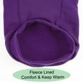 thumbnail image 5 of Uxcell Cotton Warm Hooded Dog Sweatshirt Hooded Pet Winter Clothes Coat Purple S, 5 of 7