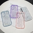 thumbnail image 6 of for Samsung Galaxy A54 5G Case 6.4",Cute Curly Wave Case with Star Glitter,Clear Shiny Bling Soft TPU Shockproof Phone Protecive Case for Women Girls-Purple, 6 of 18
