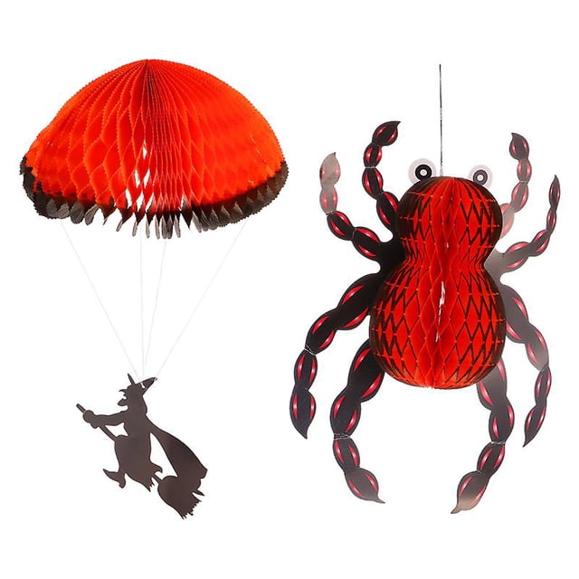 2 piezas linterna de papel para decoración de Halloween