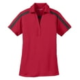 thumbnail image 5 of Yellow Rooster Women Silk Touch Performance Colorblock Stripe Polo Red/Black Grey/Black 3XL, 5 of 6