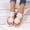 White, variant on Cameland Women'S Beach Sandals Hollow Casual Slippers Flat Shoes Retro Sandals Designer Sandals For Women Heels