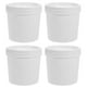 thumbnail image 1 of Cubo de agua portátil reutilizable de 1 l, 4 unidades, contenedor de plástico con tapa., 1 of 8