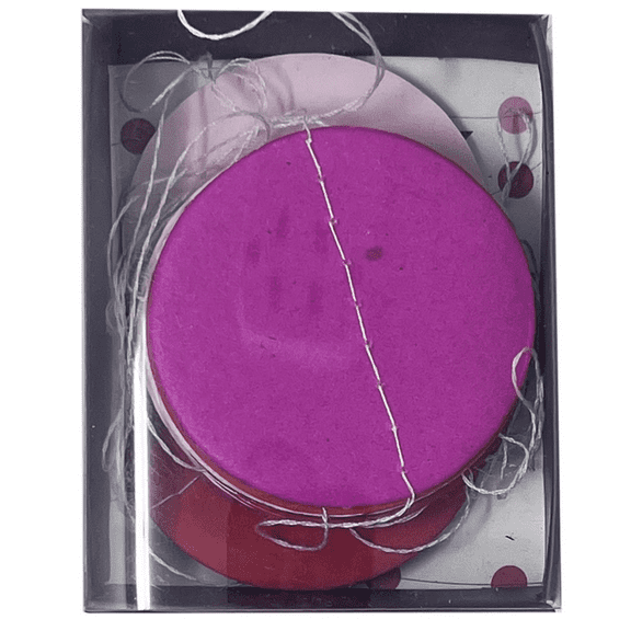 8 ft Paper Pink Confetti Party Garland, Elegant Hanging Decoration for Baby Showers, Birthdays, Weddings, Easy to Hang, Reusable, DIY Backdrops, Ceilings, Tables, Adds Whimsy, Festive Charm