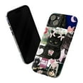 thumbnail image 3 of Black Cat Collage Phone Case, Cute and Edgy Cat Art Design iPhone Cover, Unique Creative Protective Case for iPhone 17 16 15 14 13 12 11 Plus Pro Plus Mini, 3 of 6