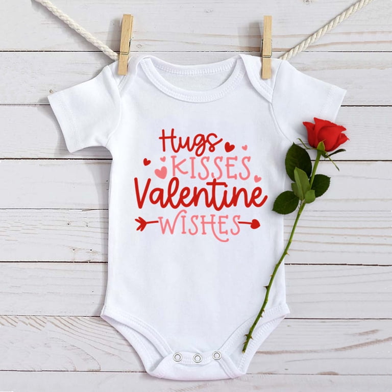 Baby Boys Girls Valentine's Day Romper Jumpsuit 12-18 Months