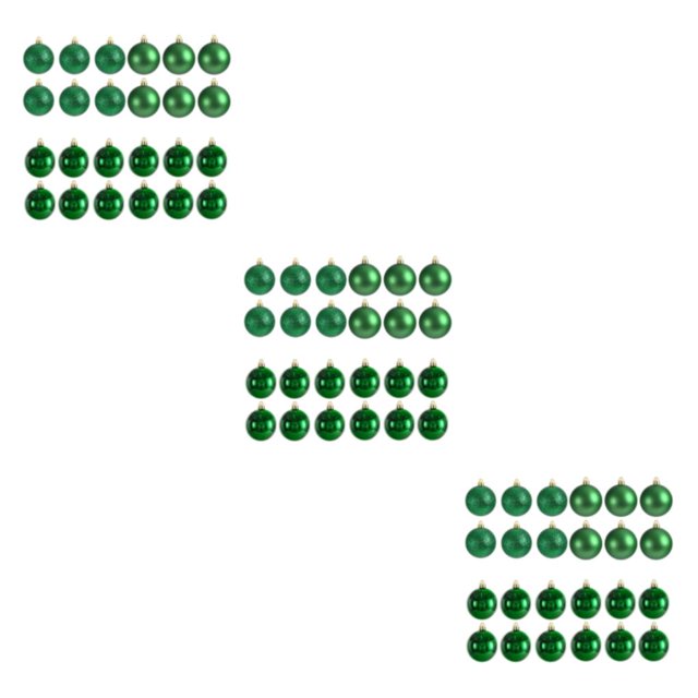 Transemion 24pieces Effective Decoration Balls Easy To Christmas Essentials Durable green 3Set
