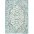 thumbnail image 2 of Safavieh Courtyard Euclid Medallion Indoor/Outdoor Area Rug, Gray/Blue, 5'3" x 7'7", 2 of 10