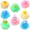 thumbnail image 1 of esponjas de baño de animales para niños, puf de baño, esponjas de baño de malla, esponjas de baño coloridas de dibujos animados, bola de ducha, esponja de spa para niños (estilo lindo) Vhermosa WMZL-2321, 1 of 7