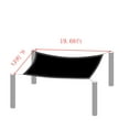 thumbnail image 3 of Litrail Heavy Duty 95% UV Protection Breathable HDPE Shade Sail 2x6m (6.56x19.68ft) Black - Stainless Steel Corners for Pool, Patio, Lawn, BBQ, 3 of 7