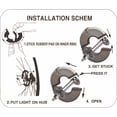 thumbnail image 2 of Bangcool Bike Hub Light Decorative Safety Warning Cycling Hub Light Cycling Wheel Light, 2 of 10