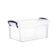 thumbnail image 4 of Superio Clear Plastic Storage Bins with Lids, Stackable Storage Container with Latches and Handles, 3 Quart, 4 of 5