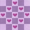 thumbnail image 1 of Ahgly Company Machine Washable Indoor Square Transitional Mauve Purple Area Rugs, 5' Square, 1 of 7