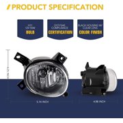 Fog Lights Assembly for 2006-2013 Audi A3 Hatchback;A3 Base Model;w/ Sport Package,OEM Replacement Fog Lamps Clear Lens for 2005-2008 Audi A4 Sedan/New Style/Audi S4 Sedan/Wagon