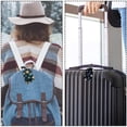thumbnail image 5 of Square 2Pack PU Leather Vintage Teapot Cruise Luggage Tag with Privacy Cover and Name ID Tag for Travel Handbags Backpacks Luggage Tags, 5 of 6