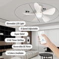 thumbnail image 2 of Vagizm Ventilador de Techo de 30 Pulgadas con Luz LED, Montaje Empotrado, Moderno, Interior, 2 of 7